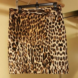 Leopard skirt size 8